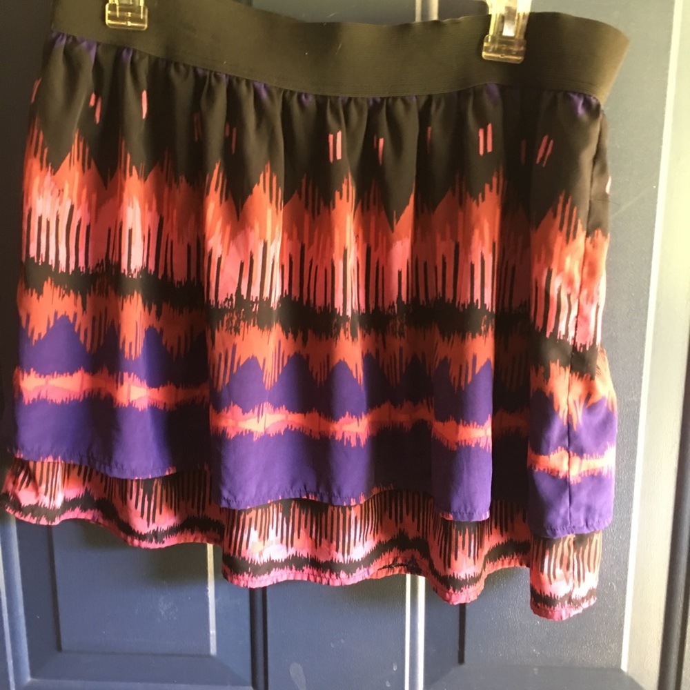 Multicolored short skirt by Lauren Conrad Size 16